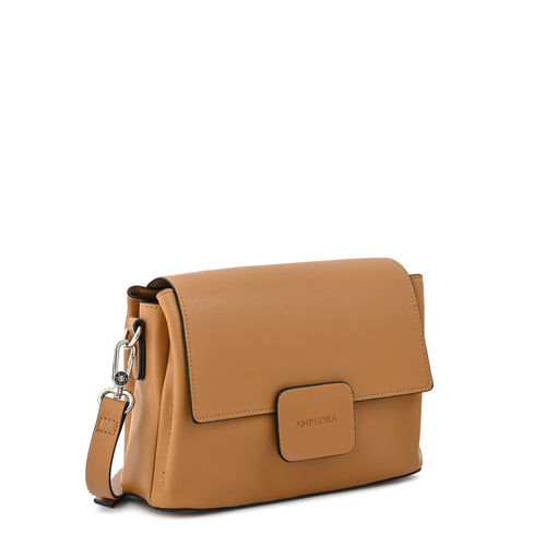 Cartera bandolera antonella mediana camel