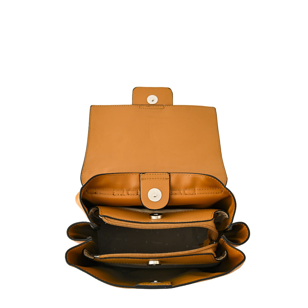 Mochila antonella mediana camel