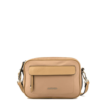 Cartera bandolera mediana micaela beige