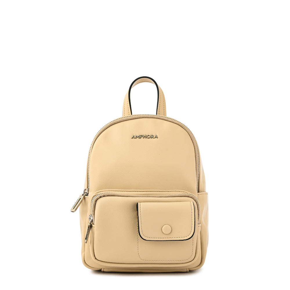 Mochila maia pequeña blanco crudo