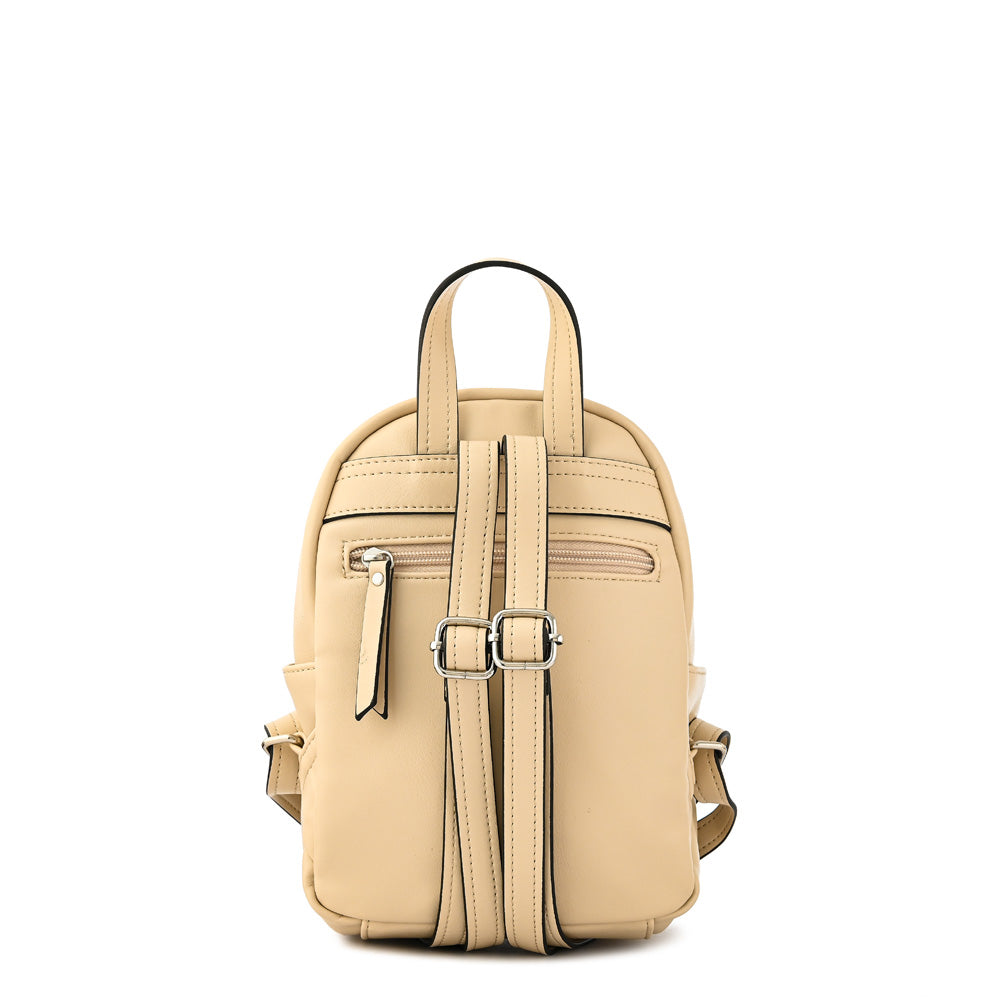 Mochila maia pequeña blanco crudo