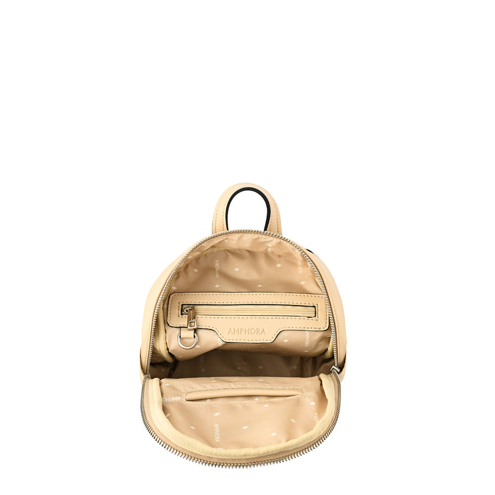 Mochila maia pequeña blanco crudo