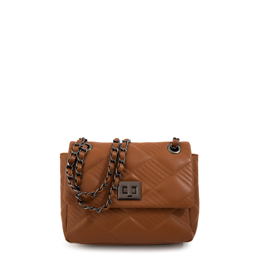 Cartera bandolera verona pequeña café