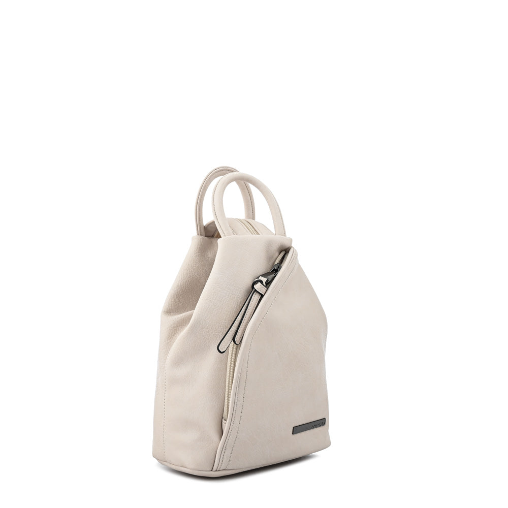 Mini Mochila yomy pequeña blanco crudo