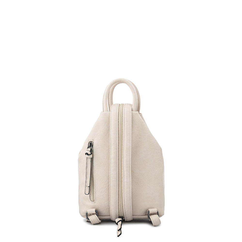 Mini Mochila yomy pequeña blanco crudo