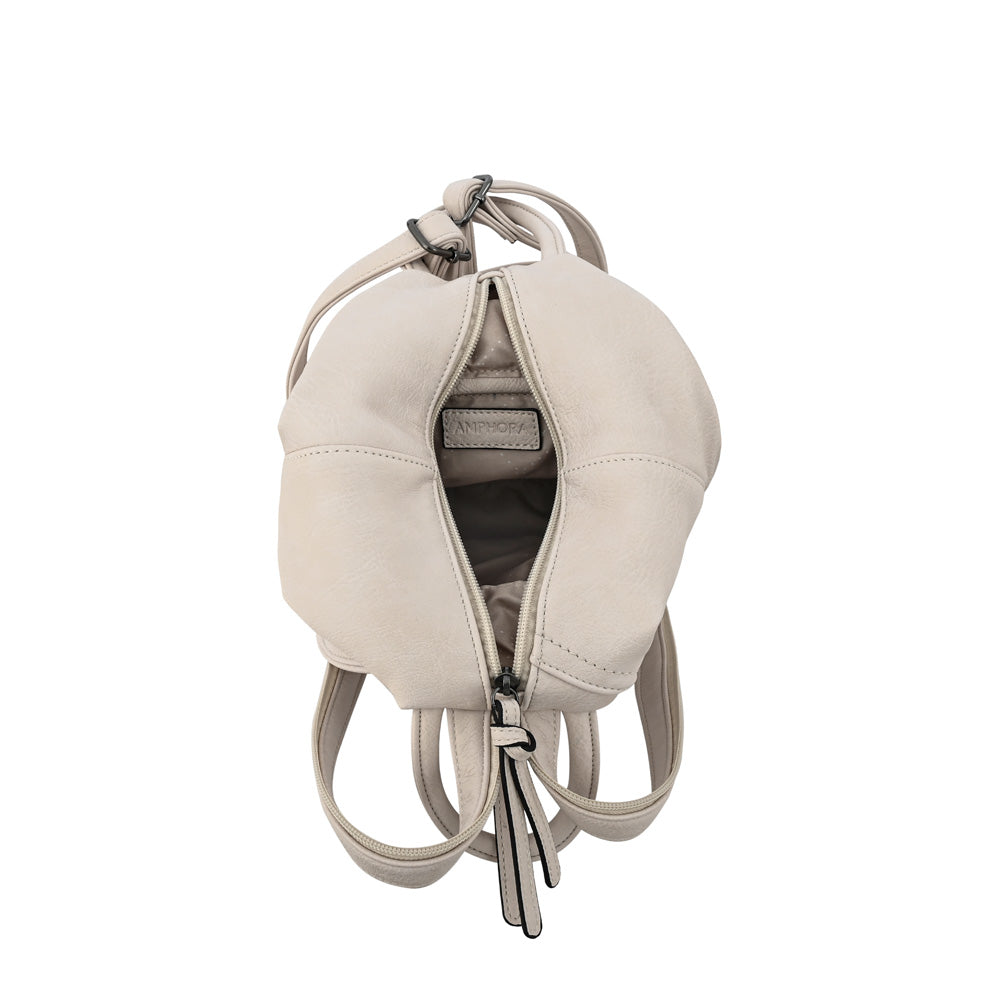 Mini Mochila yomy pequeña blanco crudo