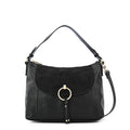 Cartera corte oval rustique mediana negro