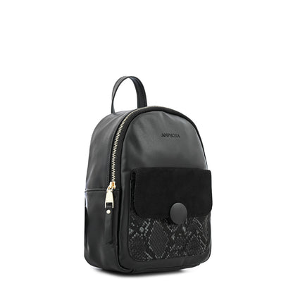 Mochila mediana dominique negro