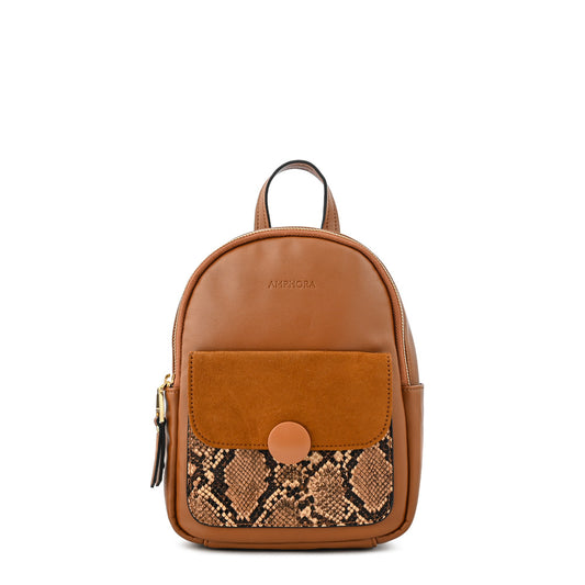 Mochila mediana dominique camel