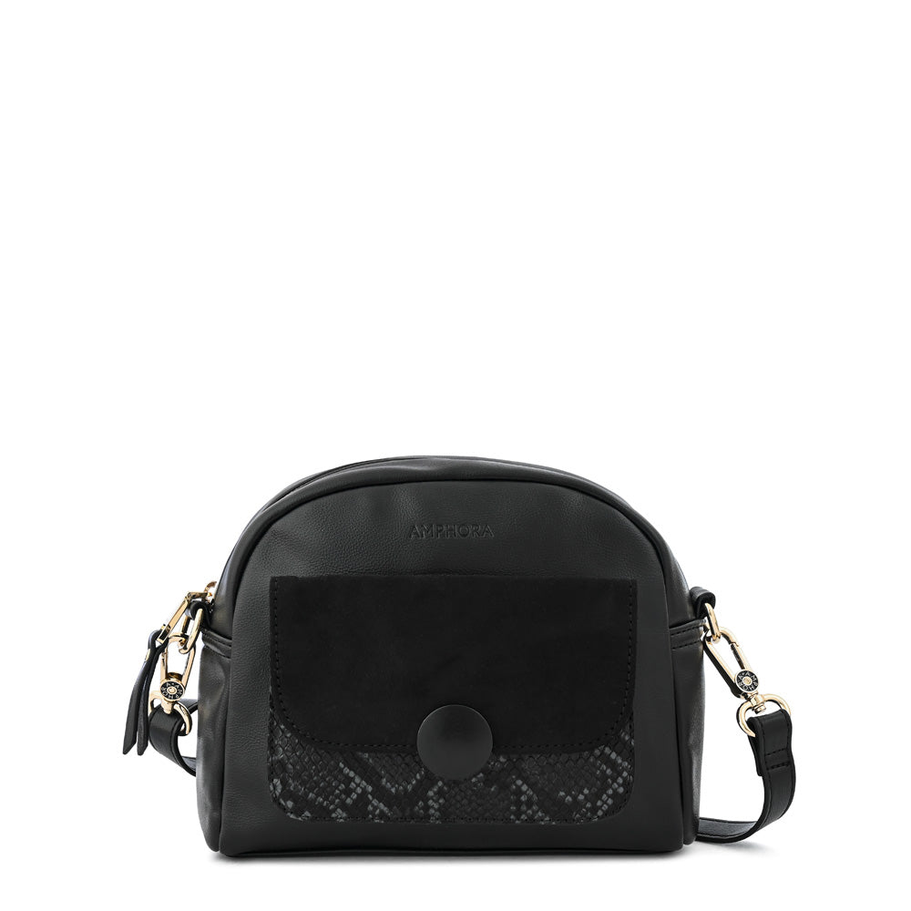 Cartera bandolera dominique pequeña negro