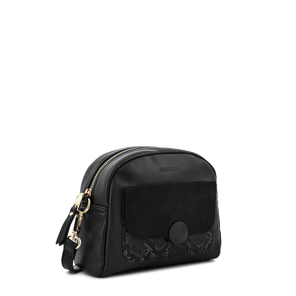 Cartera bandolera dominique pequeña negro