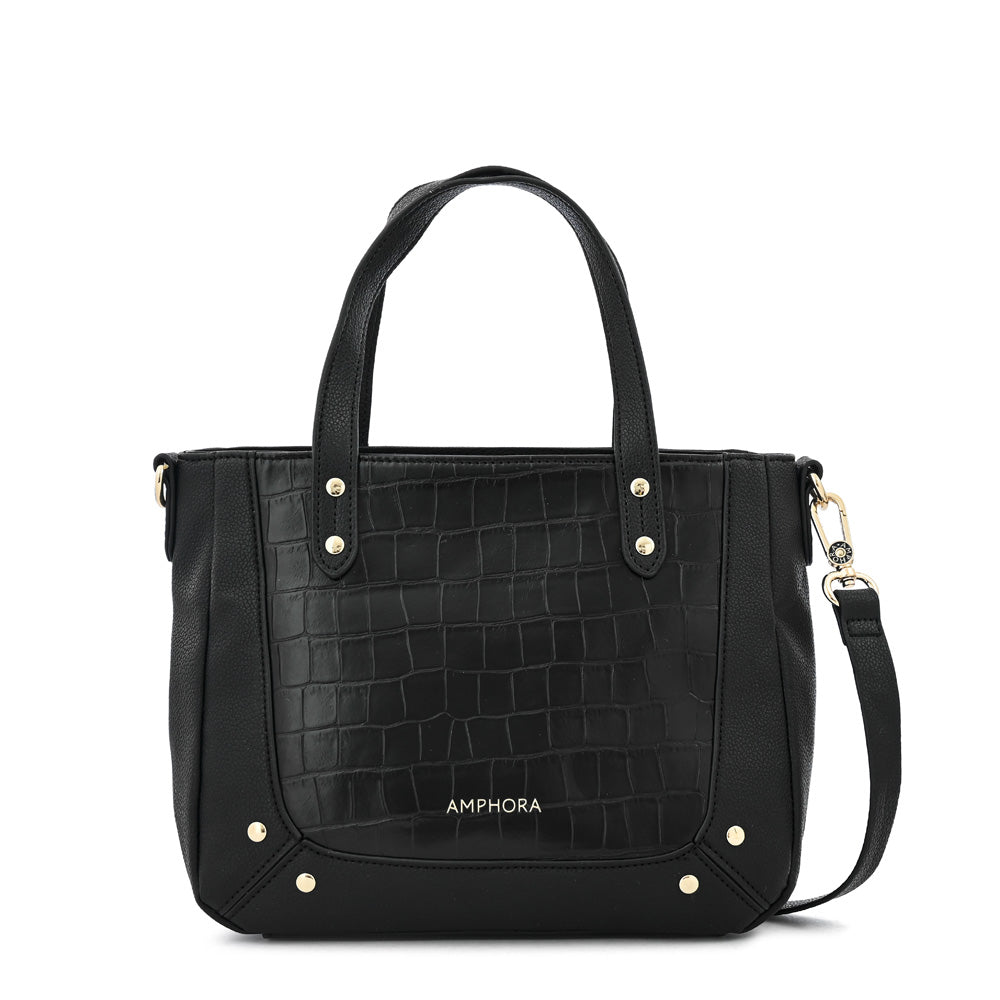 Cartera tote marty mediana negro especial