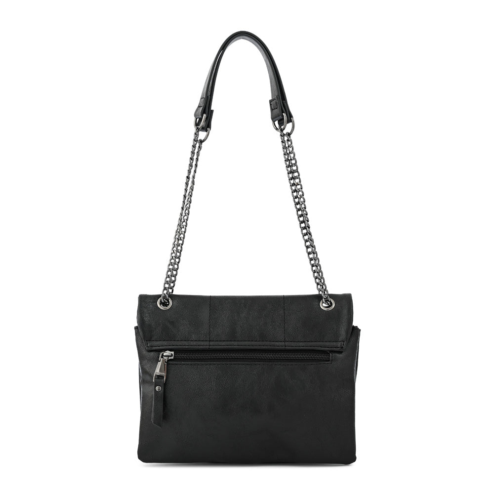 Cartera bandolera romina mediana negro