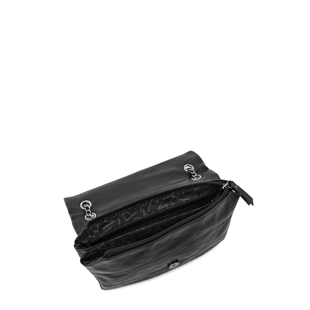 Cartera bandolera mediana romina negro