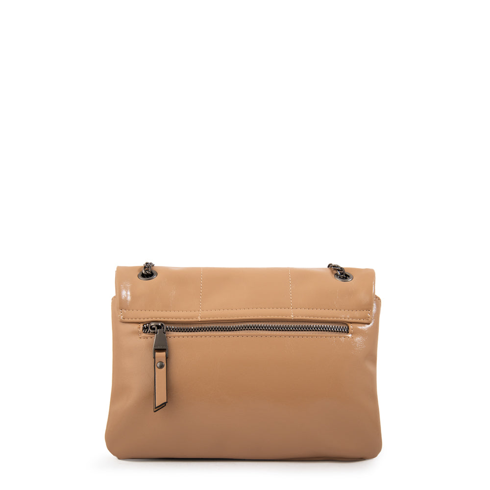 Cartera Bandolera romina mediana beige oscuro