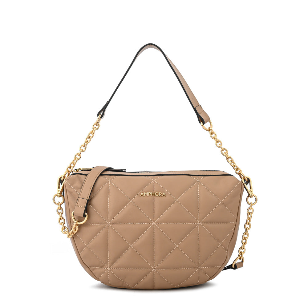 Cartera bandolera mediana michelle beige