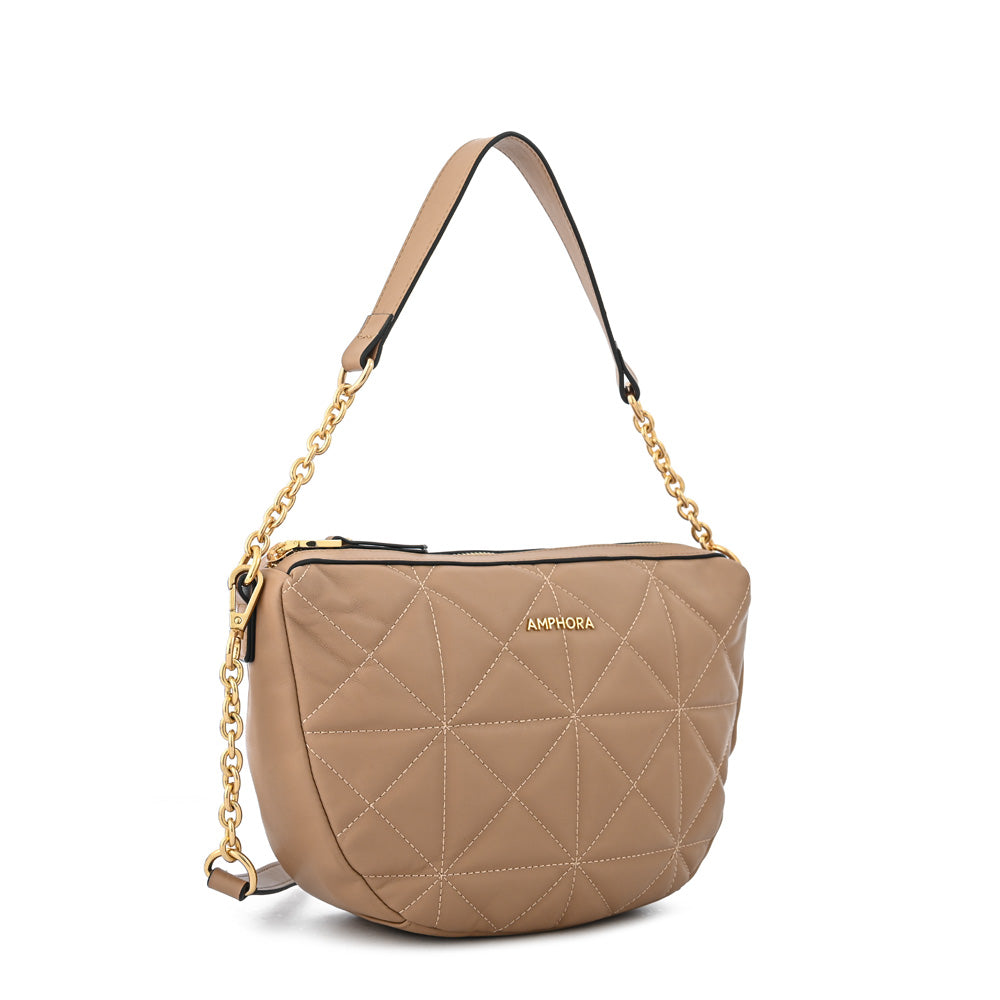 Cartera bandolera michelle mediana beige