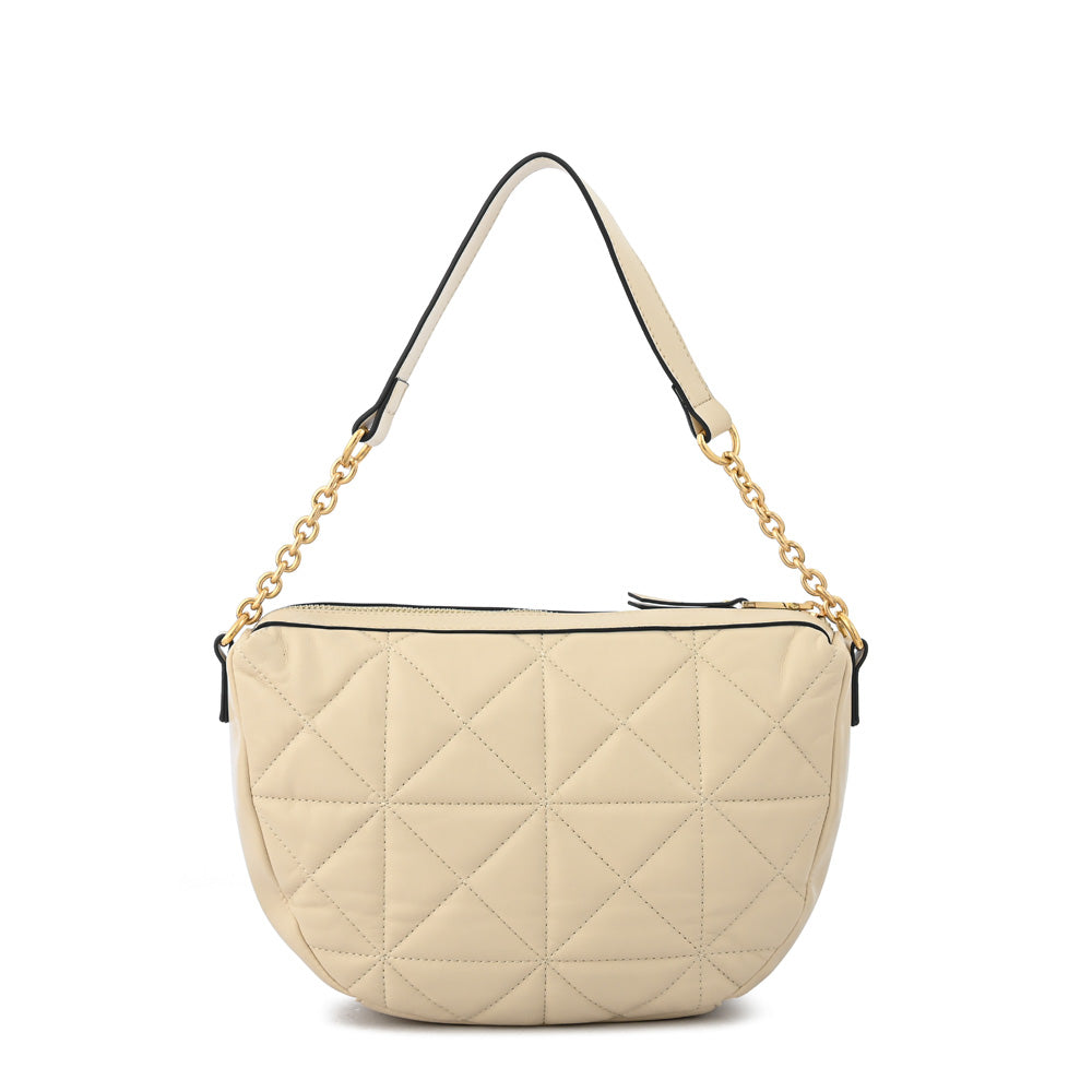 Cartera bandolera michelle mediana blanco crudo