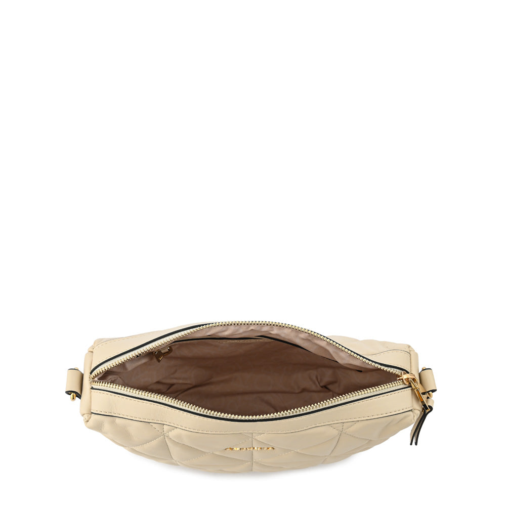 Cartera bandolera michelle mediana blanco crudo