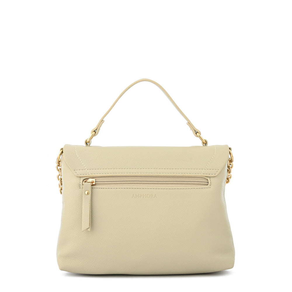 Cartera bandolera thais mediana blanco crudo
