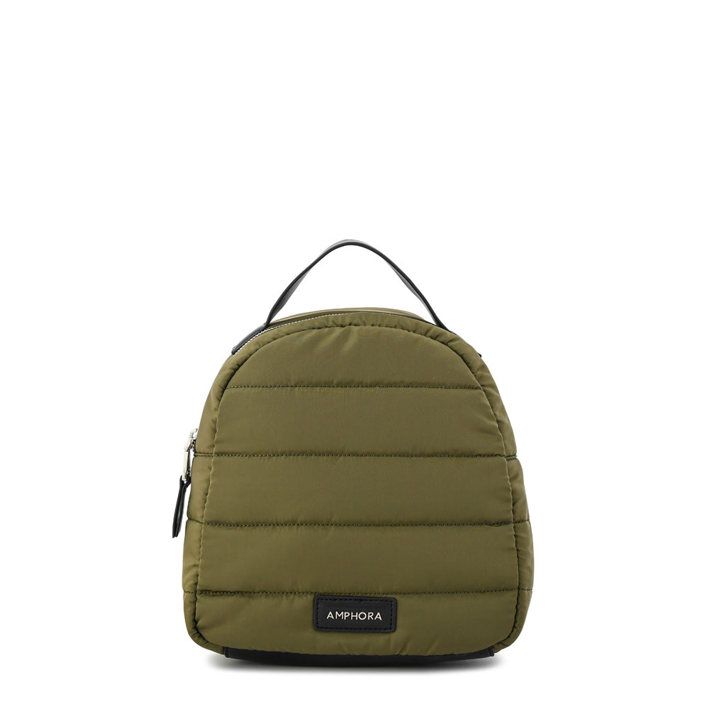 Mochila leandre mediana verde oliva