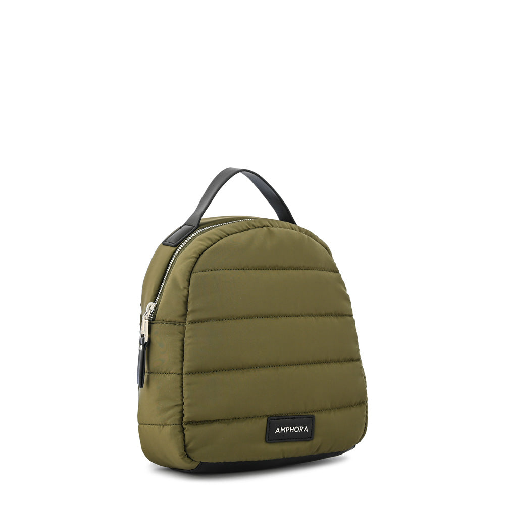 Mochila leandre mediana verde oliva