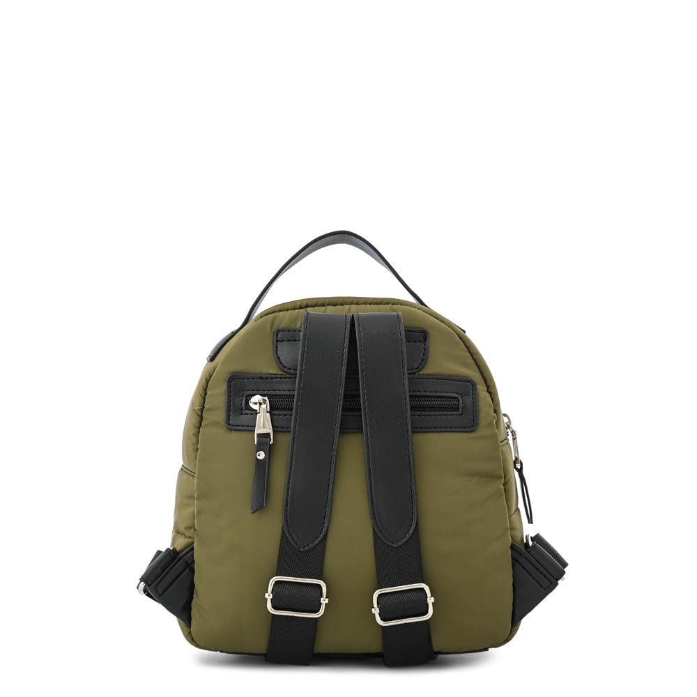 Mochila leandre mediana verde oliva