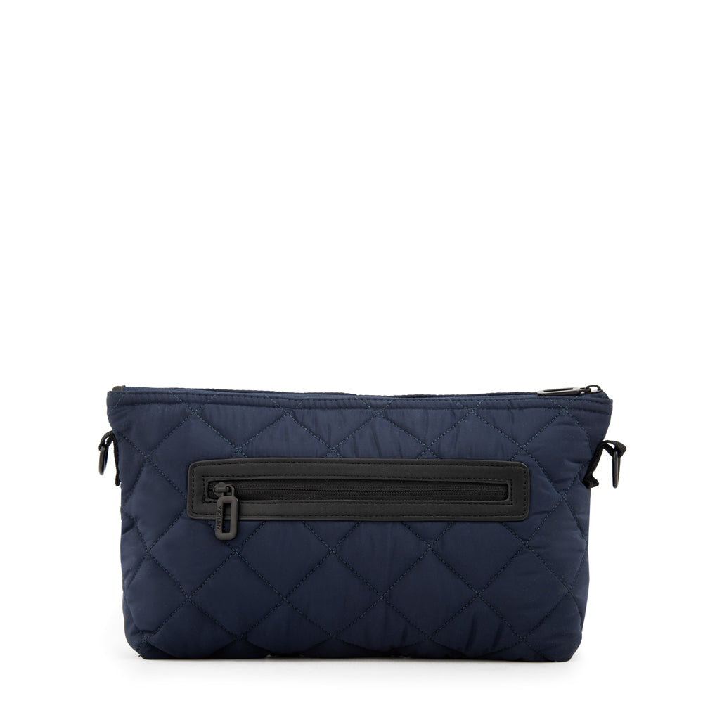 Cartera bandolera panama mediana azul oscuro