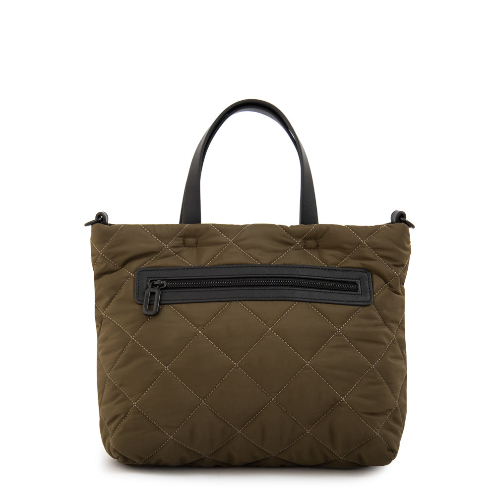 Cartera tote panama mediana verde oliva