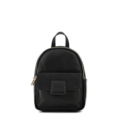 Mochila con tapa osaka pequeña negro