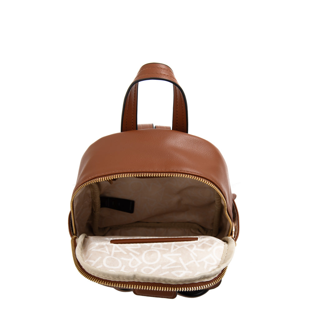 Mochila con tapa osaka pequeña café