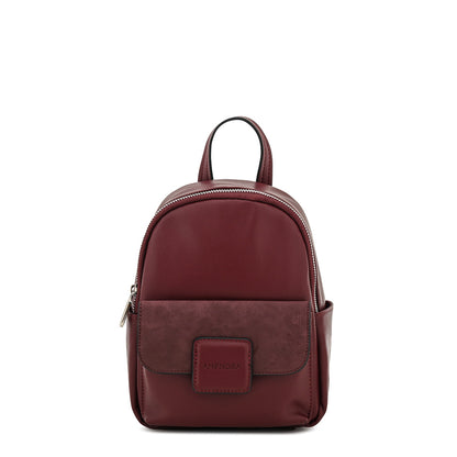 Mochila con tapa osaka pequeña burdeo