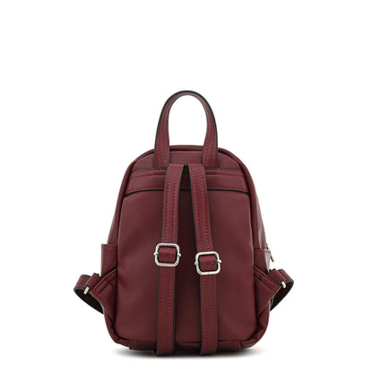 Mochila con tapa osaka pequeña burdeo