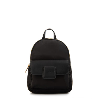 Mochila con tapa osaka pequeña negro especial