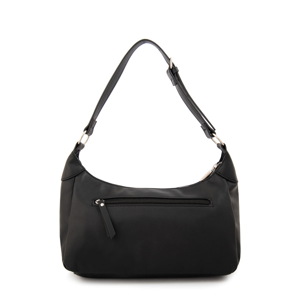 Cartera corte oval solene mediana negro