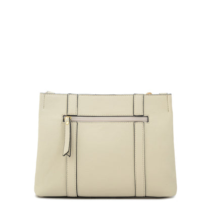 Cartera Bandolera valeria pequeña blanco crudo