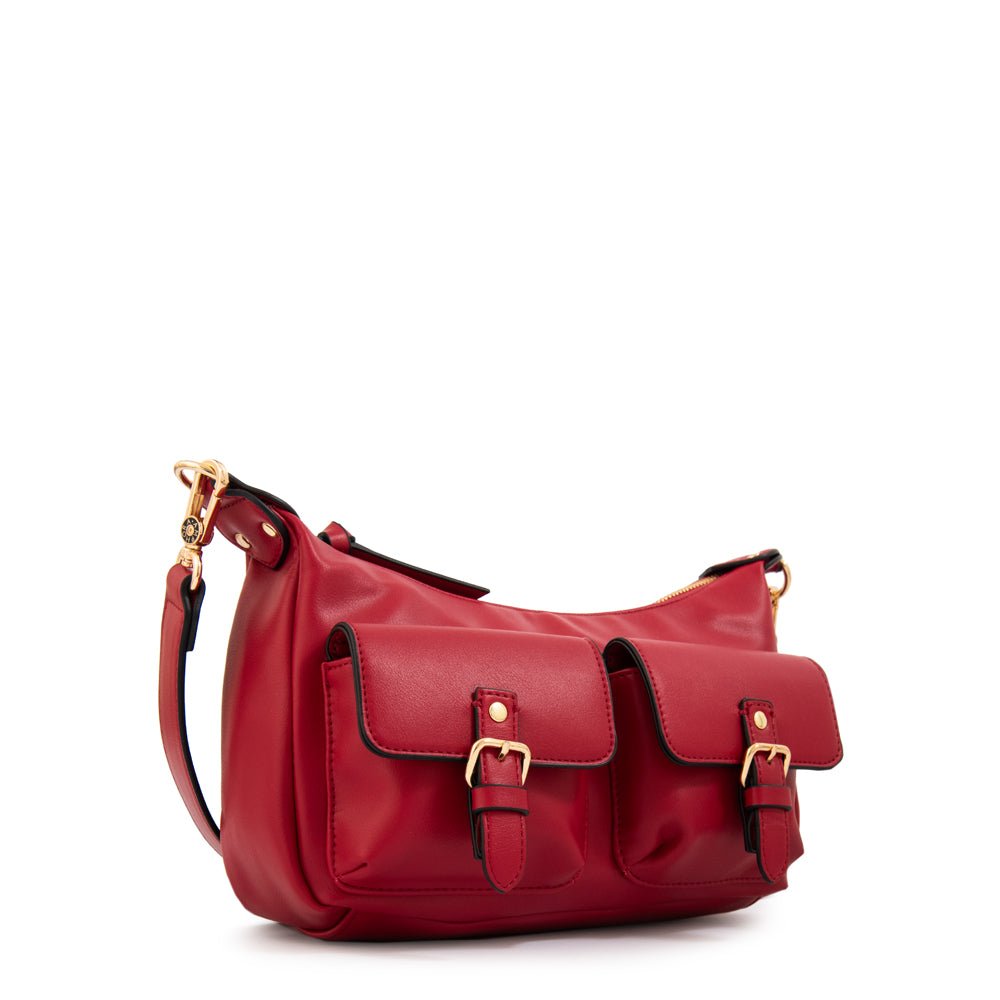 Cartera bandolera joely mediana rojo