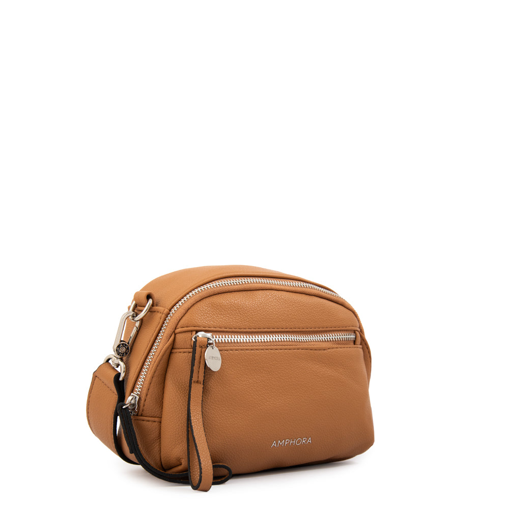Cartera bandolera fany mediana camel