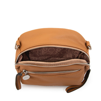 Cartera Bandolera fany mediana camel
