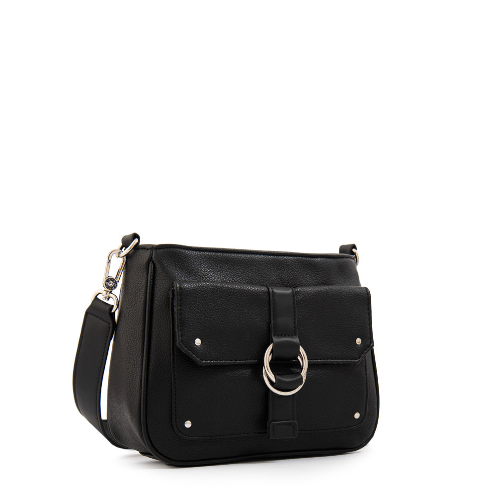 Cartera bandolera coralie pequeña negro