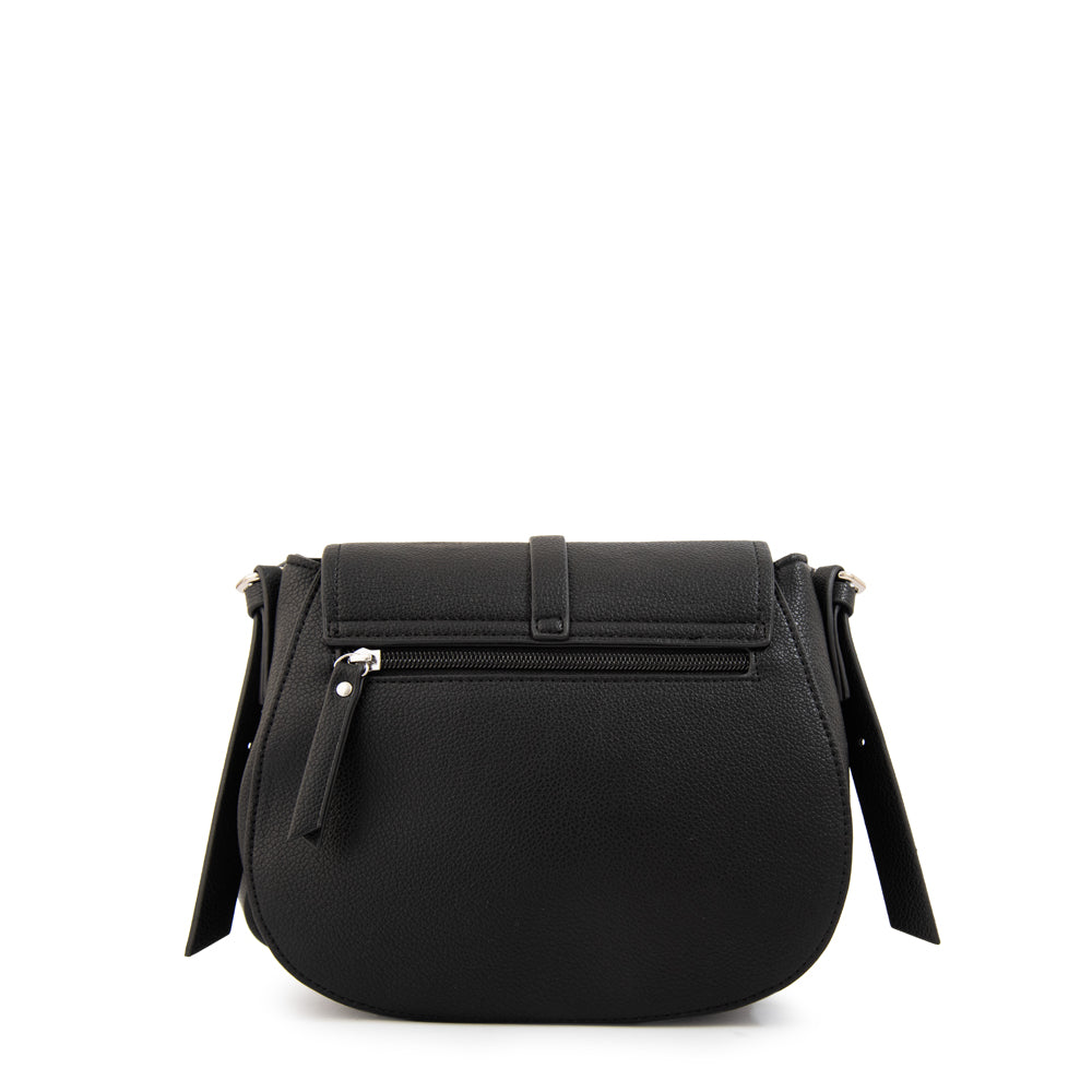 Cartera bandolera con tapa lesage pequeña negro