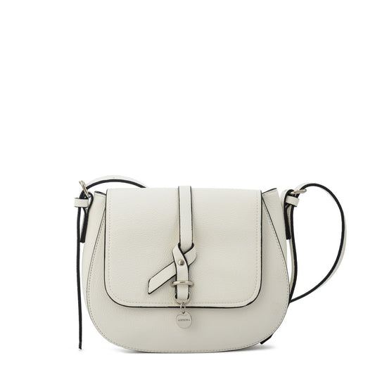 Cartera Bandolera con tapa lesage pequeña blanco