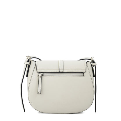 Cartera Bandolera con tapa lesage pequeña blanco