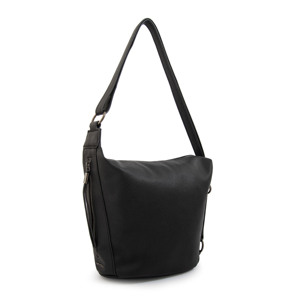 Cartera corte oval nilo mediana negro