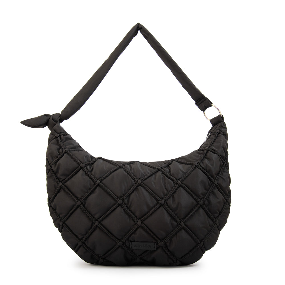 Cartera corte oval oval louisa grande negro