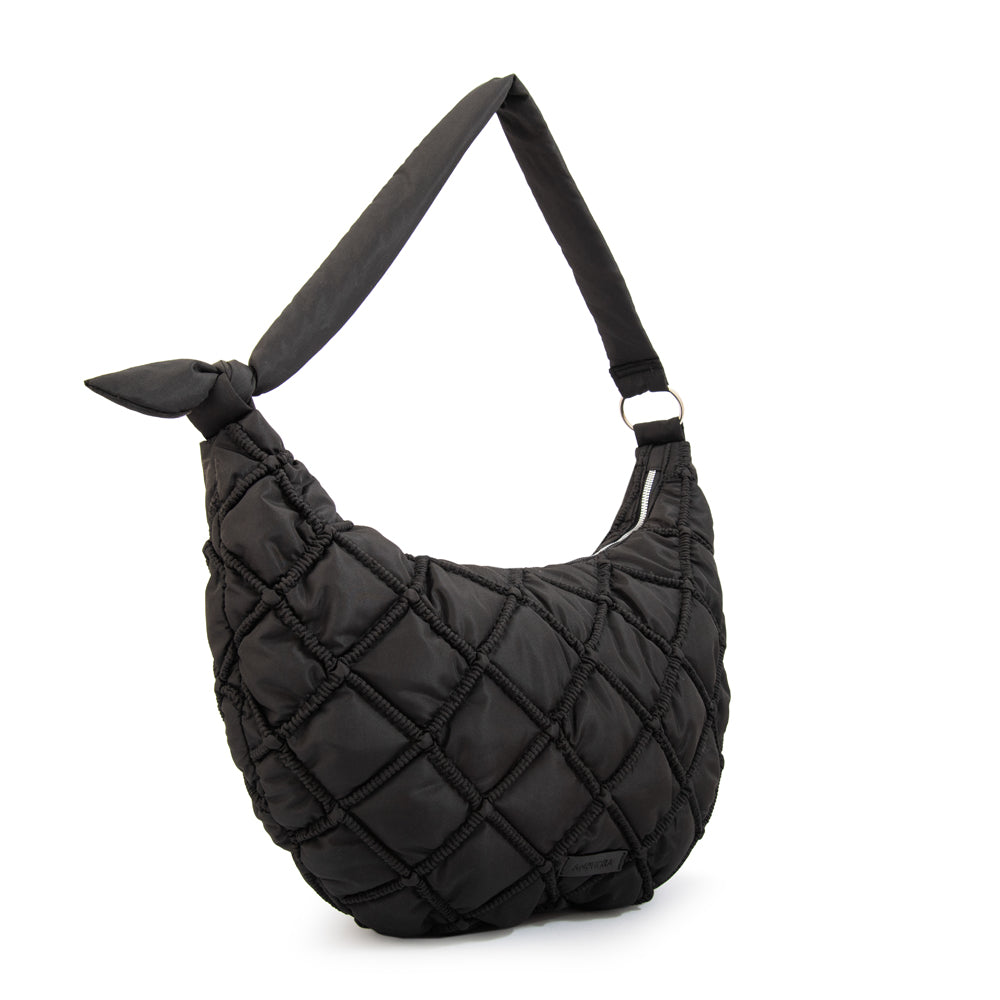 Cartera corte oval oval louisa grande negro