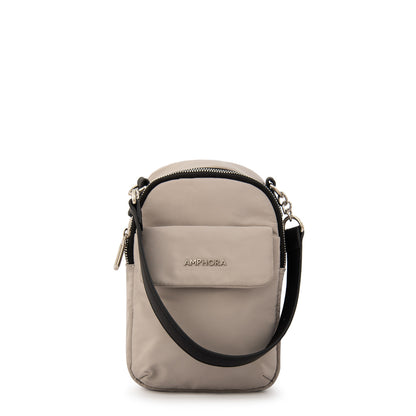 Mochila kansas pequeña gris claro