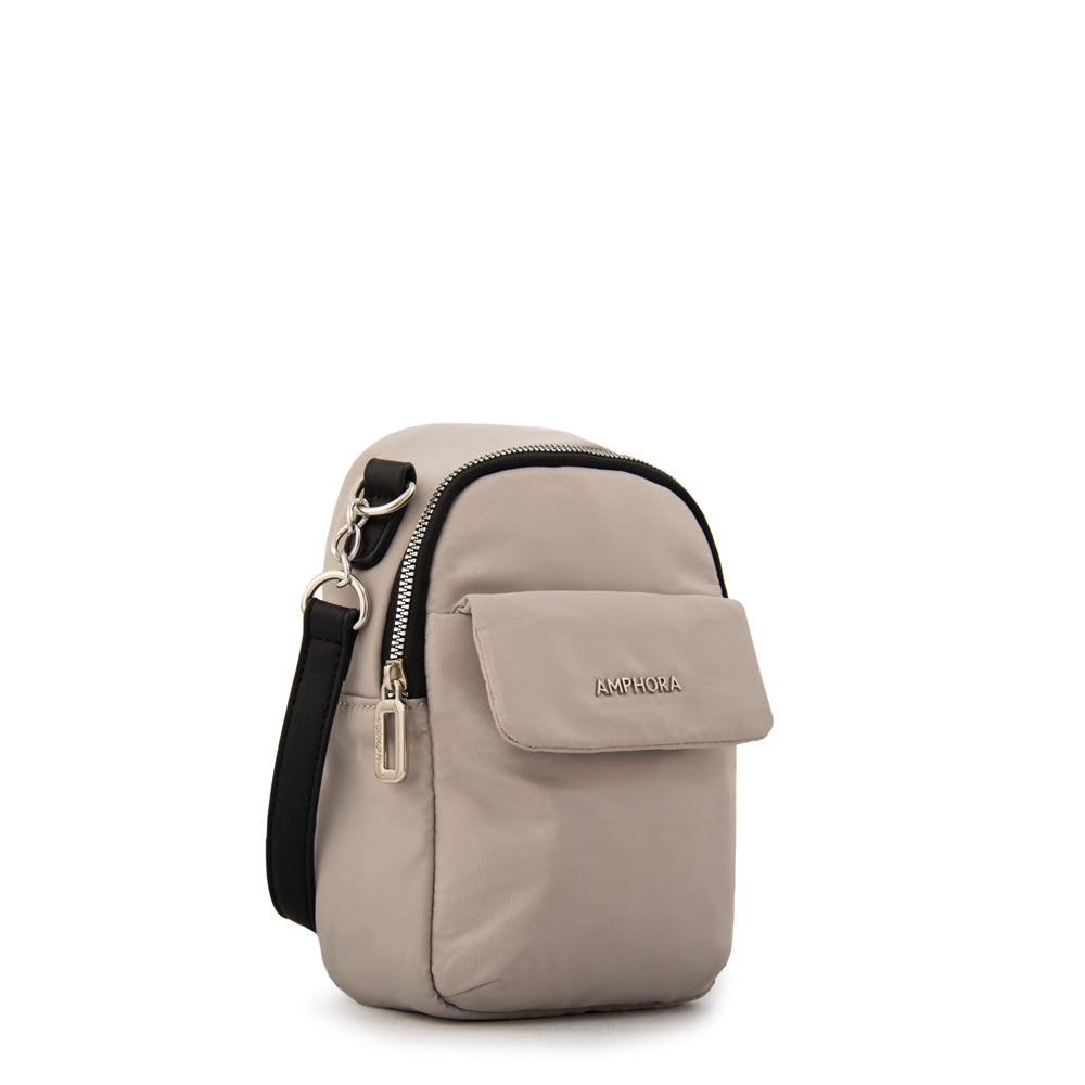 Mochila kansas pequeña gris claro