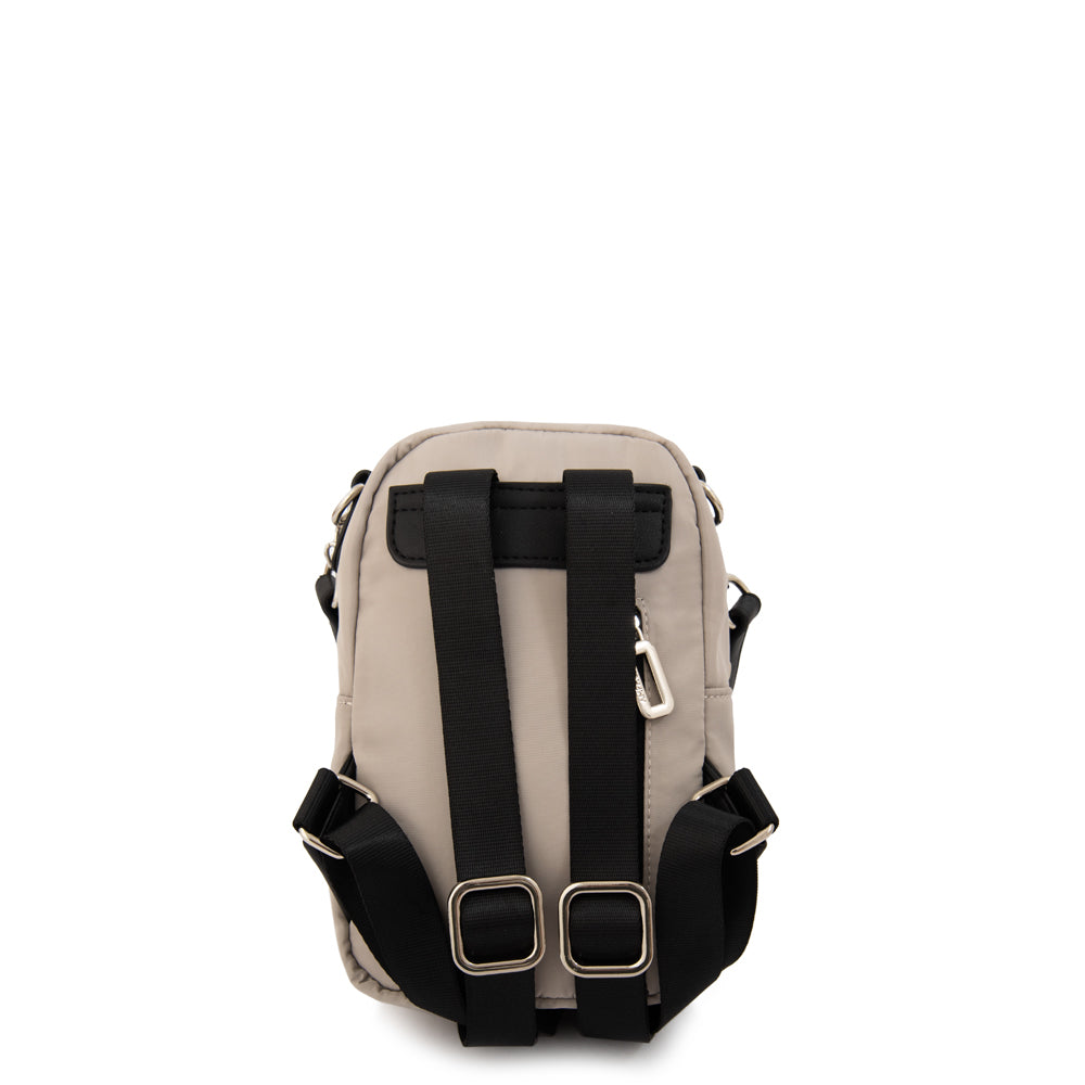 Mochila kansas pequeña gris claro