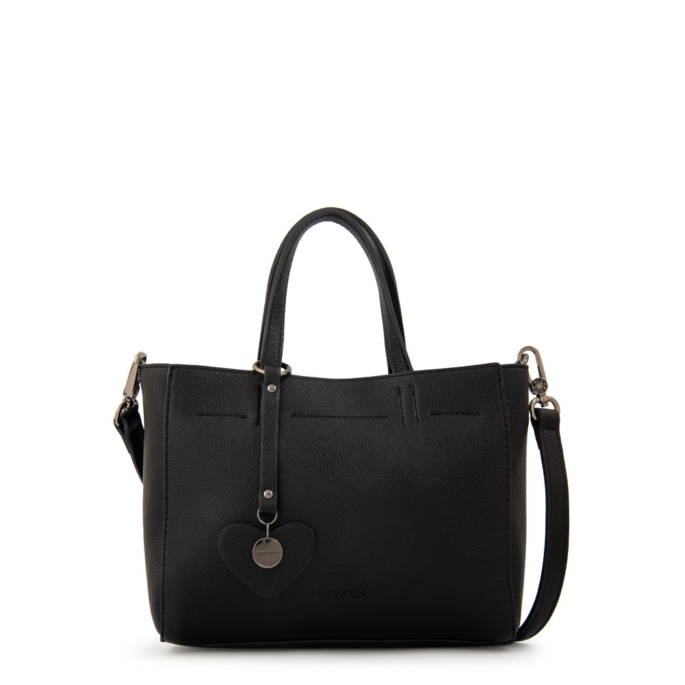 Cartera tote victoria pequeña negro